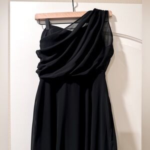 Birdy Grey Kira Maxi Dress in Chiffon Black (size medium)